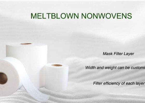 Купить Ткань 25GSM 100% PP Meltblown Nonwoven для SGS фильтра респиратора аттестовала online manufacture