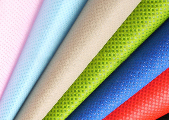 Купить Ткань Nonwoven Spunbond полиэстера Eco дружелюбная для не токсических хозяйственных сумок online manufacture