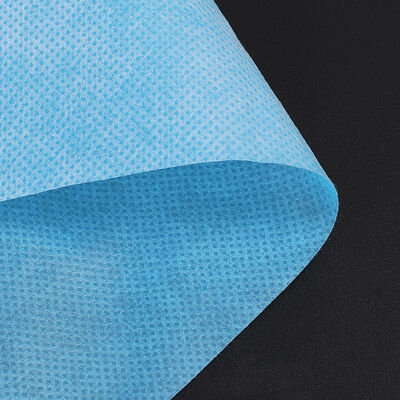 Заводская поставка СМС нетканого материала белого и синего цвета для медицинских халатов, простыней, нетканого полотна